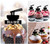 TA1237 Noodle Bowl Silhouette Party Wedding Birthday Acrylic Cupcake Toppers Decor 10 pcs