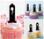 TA1239 Condom Sex Sperm Silhouette Party Wedding Birthday Acrylic Cupcake Toppers Decor 10 pcs