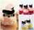 TA1240 Sperm Whale Silhouette Party Wedding Birthday Acrylic Cupcake Toppers Decor 10 pcs