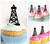 TA1241 Petroleum Tower Derrick Silhouette Party Wedding Birthday Acrylic Cupcake Toppers Decor 10 pcs