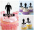 TA1249 Astronaut Spaceman Silhouette Party Wedding Birthday Acrylic Cupcake Toppers Decor 10 pcs