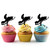 TA1250 Snowmobile Silhouette Party Wedding Birthday Acrylic Cupcake Toppers Decor 10 pcs