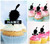 TA1258 Durian Fruit Silhouette Party Wedding Birthday Acrylic Cupcake Toppers Decor 10 pcs