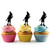 TA1260 Pinocchio Silhouette Party Wedding Birthday Acrylic Cupcake Toppers Decor 10 pcs