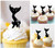 TA1266 Mermaid Fish Tail Silhouette Party Wedding Birthday Acrylic Cupcake Toppers Decor 10 pcs