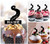 TA1267 Tentacle Octopus Silhouette Party Wedding Birthday Acrylic Cupcake Toppers Decor 10 pcs