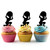 TA1271 Atlas Titan God Silhouette Party Wedding Birthday Acrylic Cupcake Toppers Decor 10 pcs