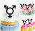 TA1274 Transgender LGBT Silhouette Party Wedding Birthday Acrylic Cupcake Toppers Decor 10 pcs