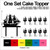 TC0221 Pirate Ship Party Wedding Birthday Acrylic Cake Topper Cupcake Toppers Decor Set 11 pcs