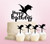 TC0252 Happy Birthday Flying Dragon Party Wedding Birthday Acrylic Cake Topper Cupcake Toppers Decor Set 11 pcs