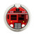 S2058 England British Double Decker Bus Graphic Ring Holder and Pop Up Grip