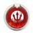 S2803 Fire Red Devil Spear Symbol Graphic Ring Holder and Pop Up Grip