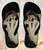 FA0497 Vintage Royal Straight Flush Cards Beach Slippers Sandals Flip Flops Unisex