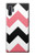 S1849 Pink Black Chevron Zigzag Case For Samsung Galaxy Note 10 Plus