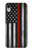 S3472 Firefighter Thin Red Line Flag Case For iPhone XR