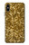 S3388 Gold Glitter Graphic Print Case For iPhone X, iPhone XS