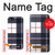 S3452 Plaid Fabric Pattern Case For iPhone 5C