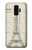 S3474 Eiffel Architectural Drawing Case For Samsung Galaxy S9 Plus