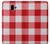 S3535 Red Gingham Case For Samsung Galaxy J6+ (2018), J6 Plus (2018)