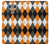 S3421 Black Orange White Argyle Plaid Case For LG G6