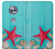 S3428 Aqua Wood Starfish Shell Case For Motorola Moto X4