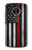 S3472 Firefighter Thin Red Line Flag Case For Motorola Moto G6 Play, Moto G6 Forge, Moto E5