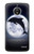 S3510 Dolphin Moon Night Case For Motorola Moto E4