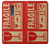 S3552 Vintage Fragile Label Art Case For Nokia 5
