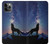 S3555 Wolf Howling Million Star Case For iPhone 11 Pro