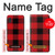 S2931 Red Buffalo Check Pattern Case For Samsung Galaxy A10e