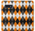 S3421 Black Orange White Argyle Plaid Case For Samsung Galaxy S10e