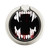 S3527 Vampire Teeth Bloodstain Graphic Ring Holder and Pop Up Grip