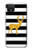 S2794 Black and White Striped Deer Gold Sparkles Case For Google Pixel 4