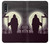 S3262 Grim Reaper Night Moon Cemetery Case For Samsung Galaxy A01