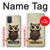 S0360 Coffee Owl Case For Samsung Galaxy A71