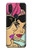 S3171 Girls Pop Art Case For Motorola One Action (Moto P40 Power)