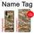 S3294 Army Desert Tan Coyote Camo Camouflage Case For Motorola One Action (Moto P40 Power)