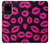 S2933 Pink Lips Kisses on Black Case For Samsung Galaxy S20 Plus, Galaxy S20+