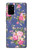 S3265 Vintage Flower Pattern Case For Samsung Galaxy S20 Plus, Galaxy S20+