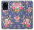 S3265 Vintage Flower Pattern Case For Samsung Galaxy S20 Plus, Galaxy S20+