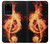 S0493 Music Note Burn Case For Samsung Galaxy S20 Ultra