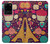 S2353 Paris Cartoon Vintage Pattern Case For Samsung Galaxy S20 Ultra