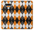 S3421 Black Orange White Argyle Plaid Case For LG Stylo 6