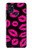 S2933 Pink Lips Kisses on Black Case For Samsung Galaxy A21s