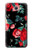 S3112 Rose Floral Pattern Black Case For Samsung Galaxy J7 Prime
