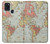 S3418 Vintage World Map Case For Samsung Galaxy A21s