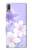 S2361 Purple White Flowers Case For Sony Xperia L3