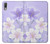 S2361 Purple White Flowers Case For Sony Xperia L3