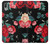 S3112 Rose Floral Pattern Black Case For Sony Xperia L3