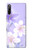 S2361 Purple White Flowers Case For Sony Xperia L4